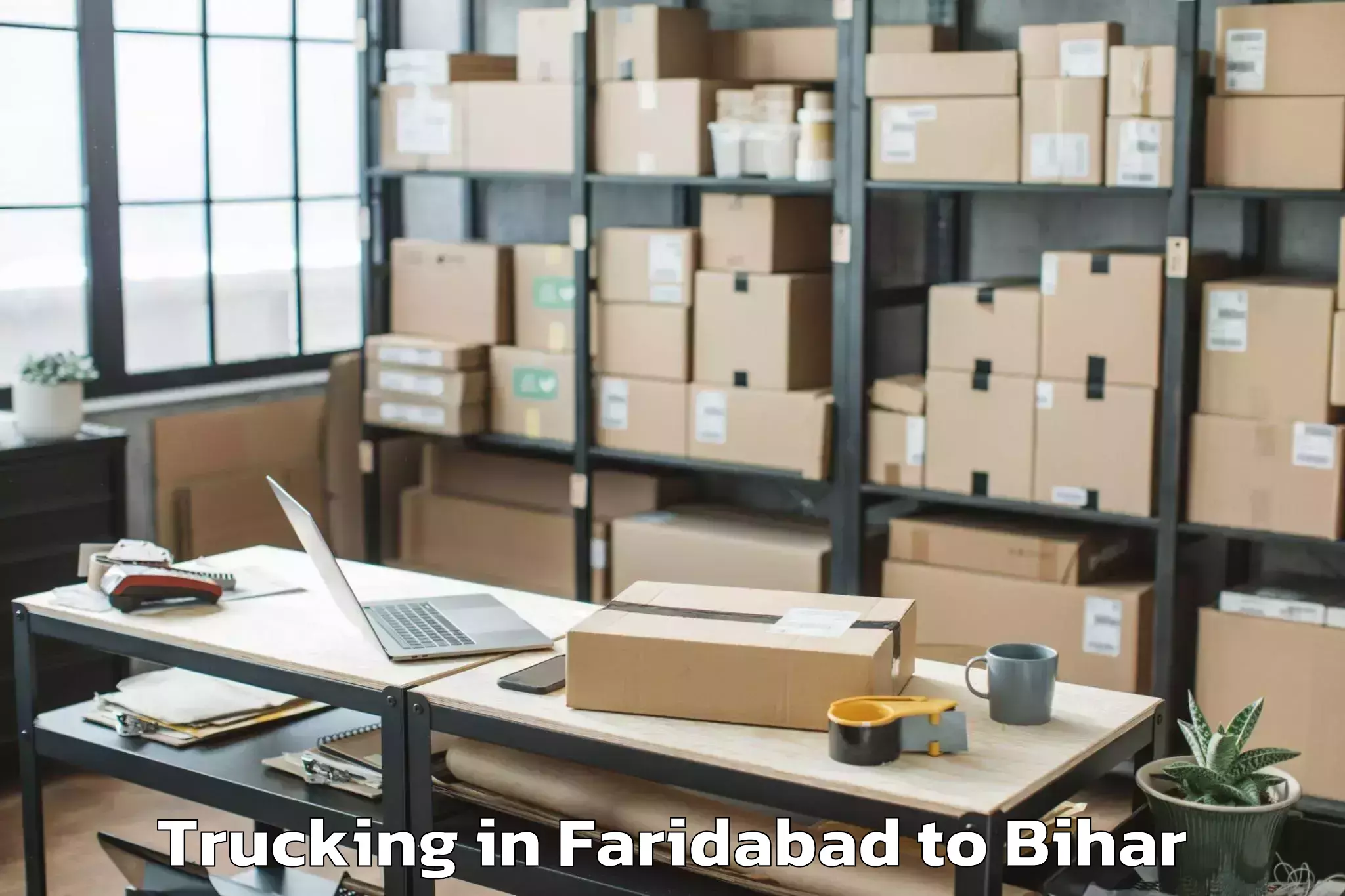 Reliable Faridabad to Sherghati Trucking